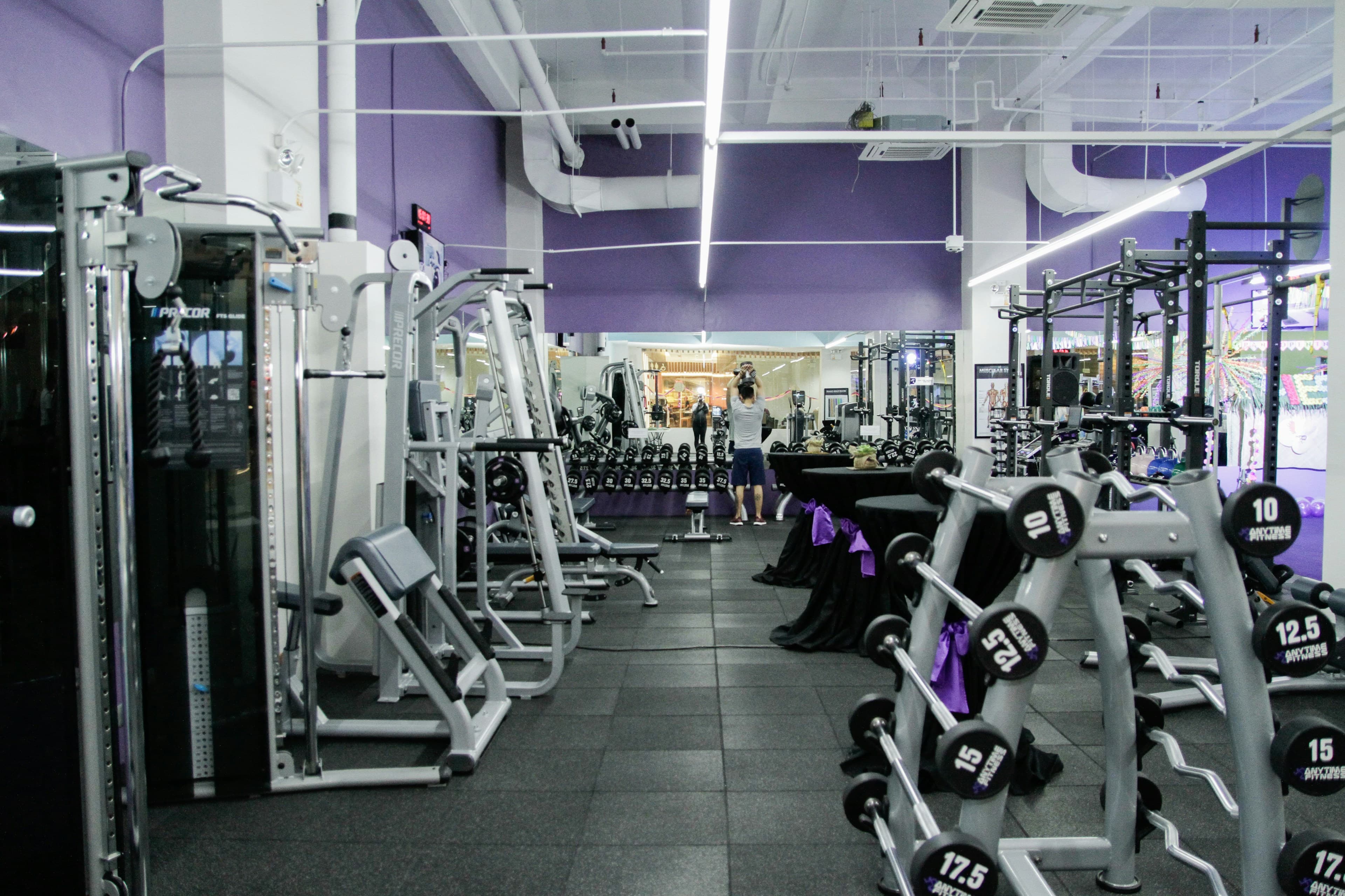 Weight training equipment for open gym visits